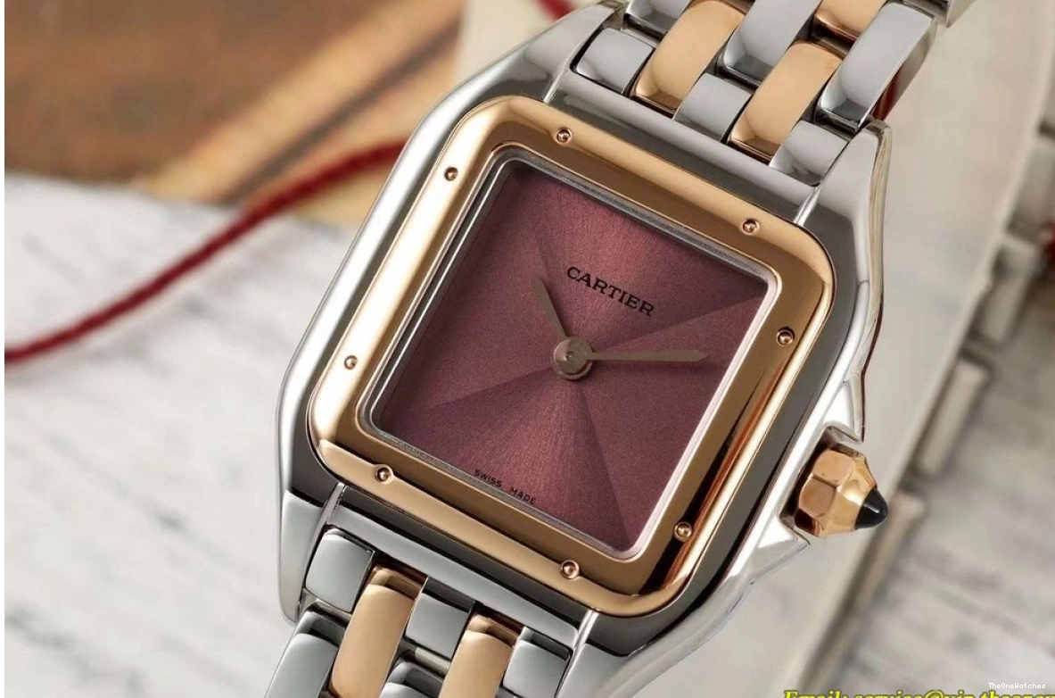 AF RG Panthere De 22mm Quartz Secrete SS Dial Brown Ladies 0510